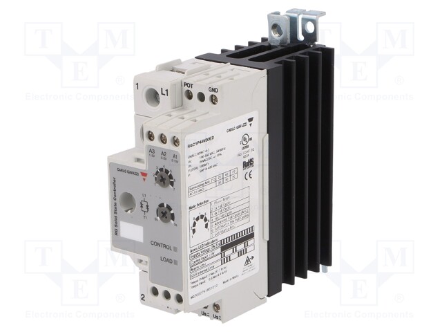 Relay: solid state; Ucntrl: 0÷5VDC; 30A; 190÷550VAC; DIN,panel