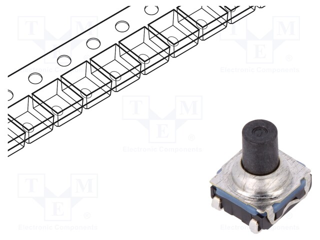 Microswitch TACT; SPST-NO; Pos: 2; 0.05A/32VDC; SMT; none; 1.7N