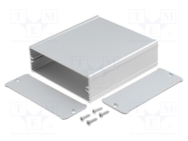 Enclosure: with panel; TUF; X: 94mm; Y: 100mm; Z: 32mm; aluminium