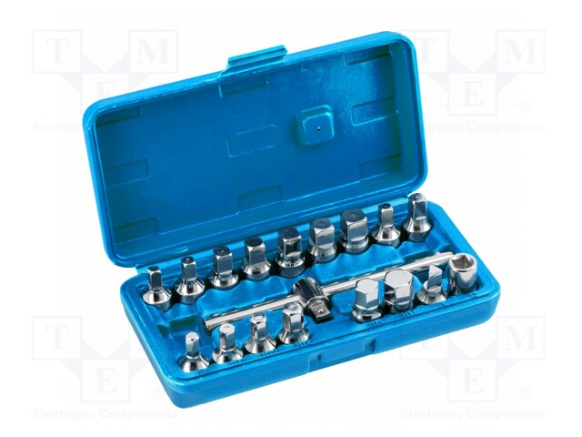 Wrenches set; 18pcs; Kind of wrench: for oil drain