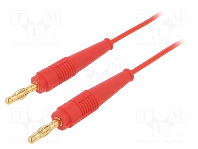 Test lead; 60VDC; 30VAC; 19A; 4mm banana plug-4mm banana plug