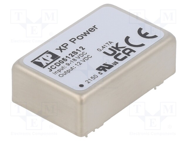 Isolated Board Mount DC/DC Converter, 2:1 Input, ITE, 1 Output, 5 W, 12 V, 417 mA