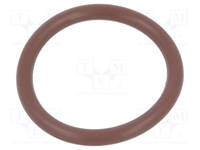 O-ring gasket; FPM; D: 3mm; Øint: 24mm; brown; -20÷200°C