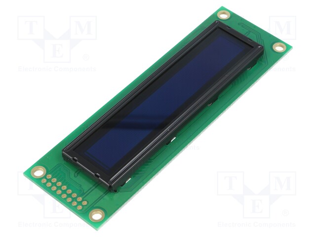 Display: OLED; alphanumeric; 20x2; Window dimensions: 85x18.6mm