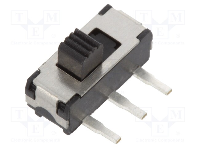 Switch: slide; Pos: 2; SPDT; 0.3A/6VDC; ON-ON; Mounting: THT; 20mΩ