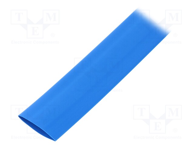 Heat shrink sleeve; flexible; 2: 1; 19mm; L: 10m; blue; polyolefine