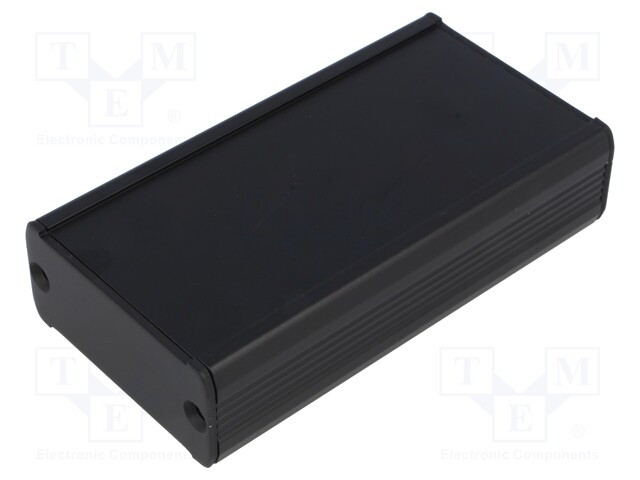 Enclosure: with panel; TUF; X: 55mm; Y: 100mm; Z: 25mm; aluminium