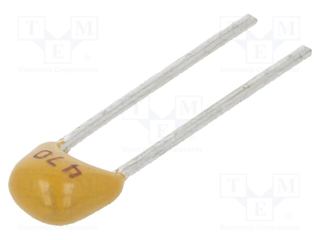 Capacitor: ceramic; 47pF; 50V; C0G; ±5%; THT; 2.54mm