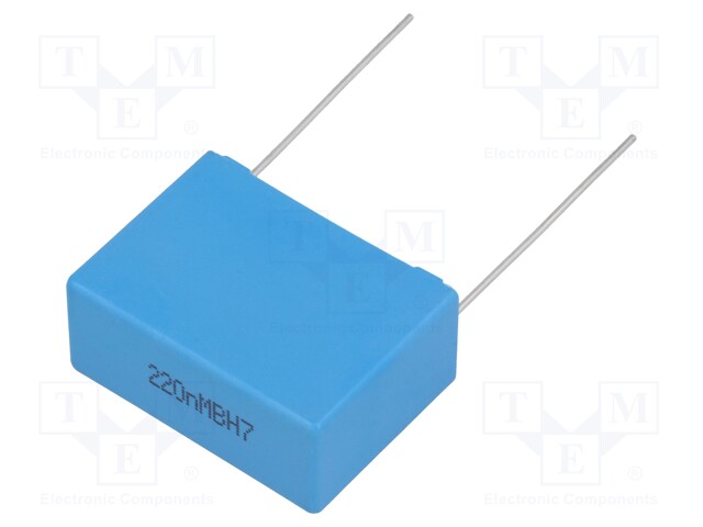 Capacitor: polypropylene; X1; 220nF; 760VAC; ±20%; THT; -40÷105°C