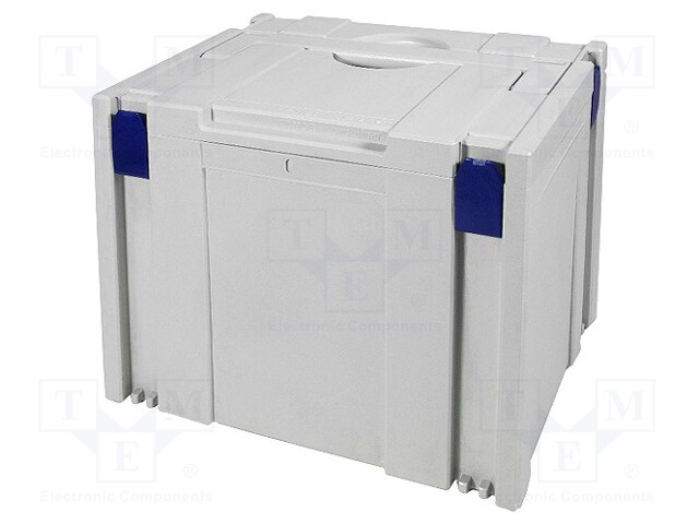 Container: portable box; 400x300x315mm; grey; ABS