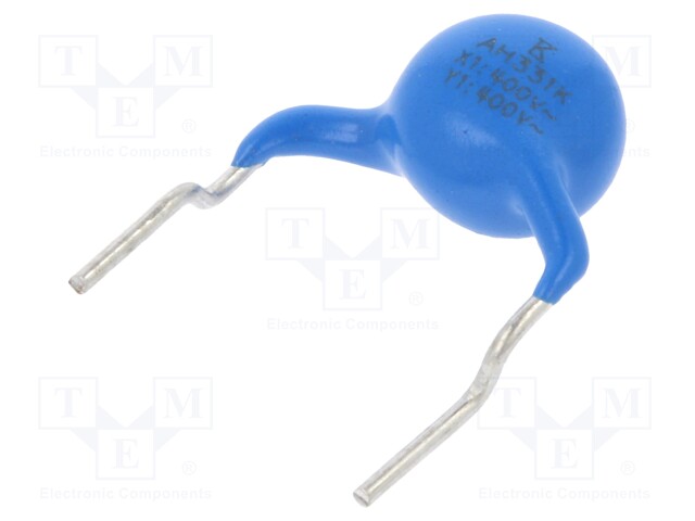 Capacitor: ceramic; X1/Y1; 330pF; Y5P; ±10%; THT; 10mm; Series: C900