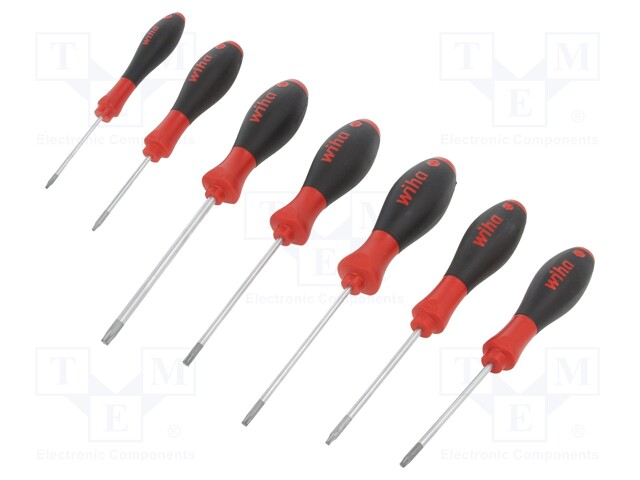 Screwdrivers; Pcs: 7; Bit: Torx®; Series: SoftFinish®