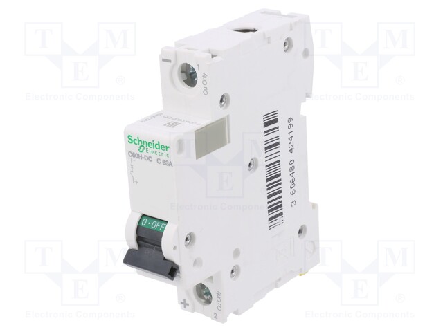 Circuit breaker; 500VDC; Inom: 63A; Poles: 1; DIN; Charact: C; 6kA