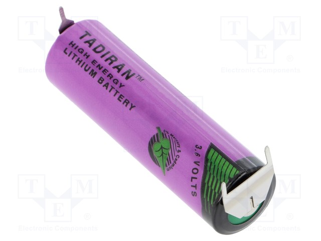 Battery: lithium (LTC); 3.6V; AA; Ø14.7x50.5mm; 2400mAh