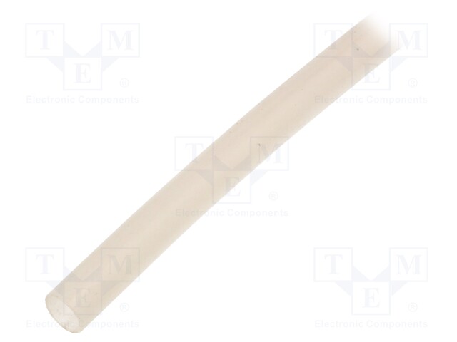 Insulating tube; Mat: silicone; natural; Øint: 7mm