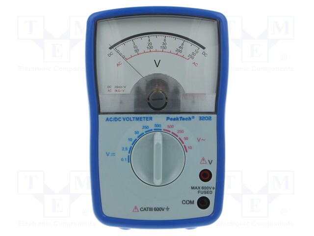 Voltmeter; Features: impact resistant holster; analogue; 300g