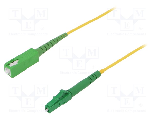 Fiber patch cord; LCA,SCA; 2m; Optical fiber: 9/125um; yellow