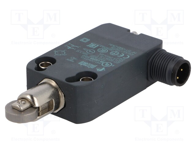 Limit switch; pusher with parallel roller; NO + NC; IP67; 20mm
