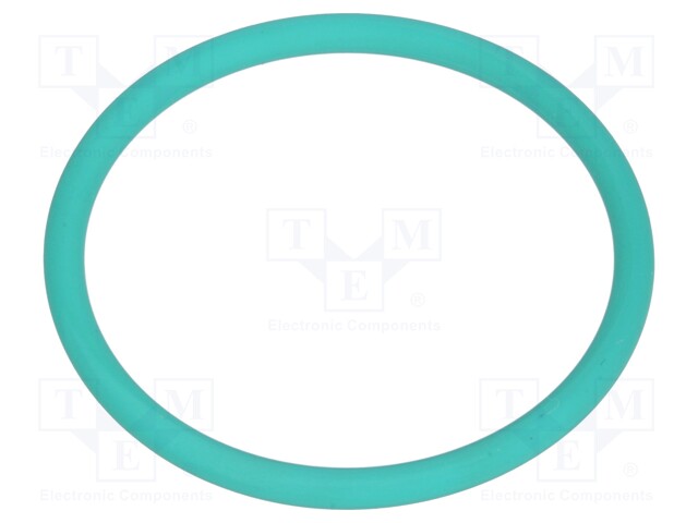 O-ring gasket; FPM; D: 2mm; Øint: 26mm; PG21; green; -40÷200°C