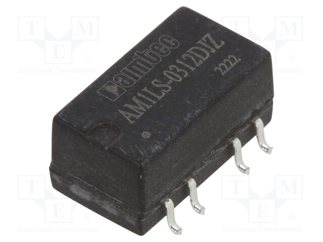 Converter: DC/DC; 1W; Uin: 2.97÷3.63V; Uout: 12VDC; Uout2: -12VDC