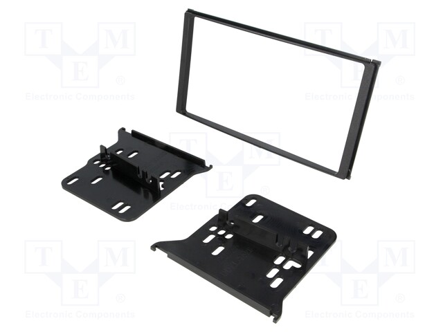 Radio mounting frame; Kia; 2 DIN; black