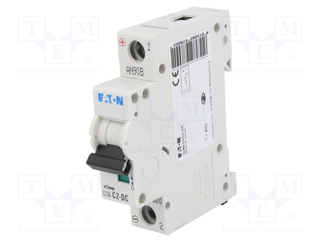 Circuit breaker; 250VDC; Inom: 2A; Poles: 1; DIN; Charact: C; 6kA