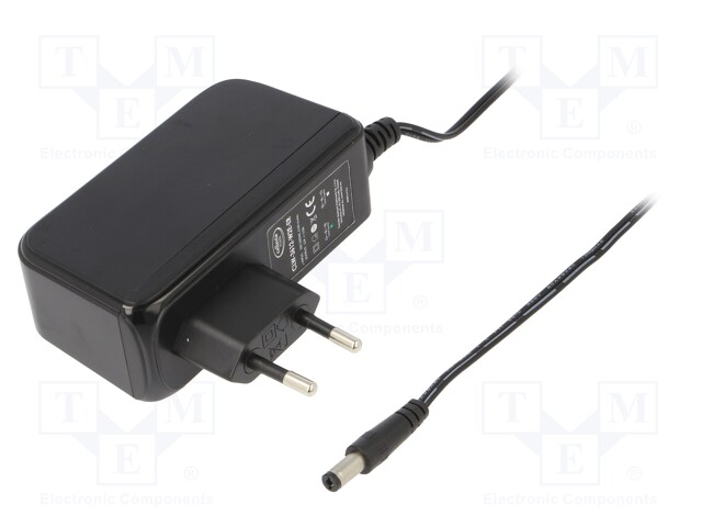 Power supply: switched-mode; 12VDC; 3A; Out: 5,5/2,1; 36W; Plug: EU