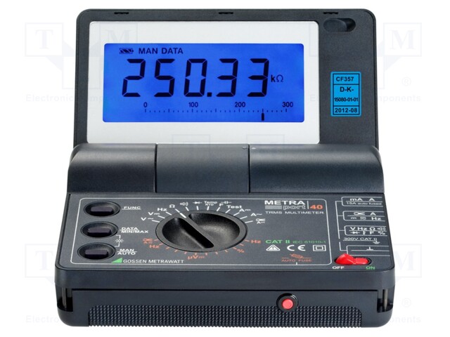 Digital multimeter; USB; LCD 4,75 digit,bargraph; 2x/s; True RMS