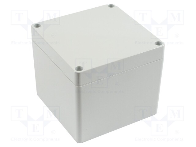 Enclosure: multipurpose; X: 105mm; Y: 105mm; Z: 90mm; 1554; grey; IP68