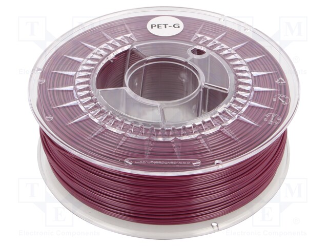 Filament: PET-G; 1.75mm; lilac; 220÷250°C; 1kg