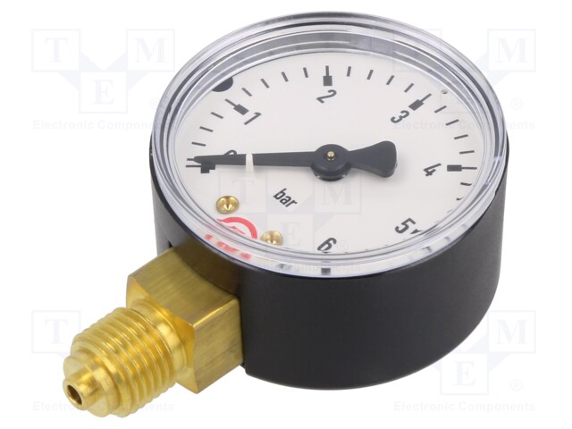 Manometer; 0÷6bar; 50mm; non-aggressive liquids,inert gases