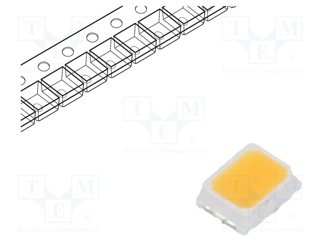 LED; SMD; PLCC2,2216; white warm; 5÷9lm; 2650-2868K; 90; 120°; 20mA