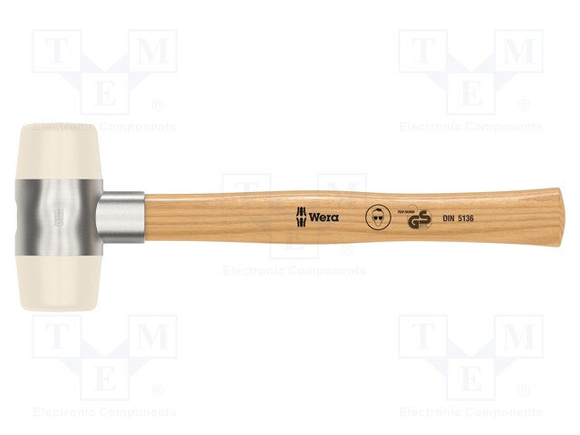 Hammer; 380mm; W: 131mm; 61mm; polyamide; wood