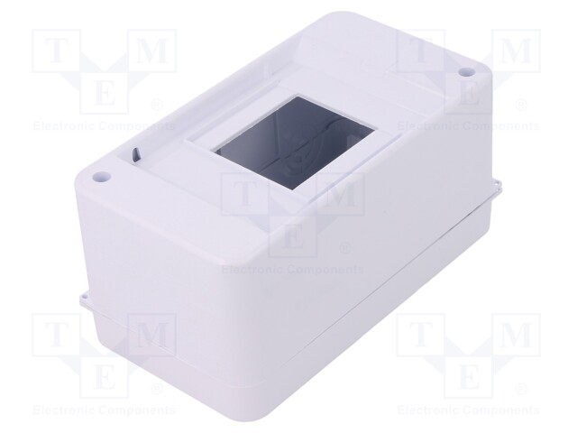 Enclosure: for modular components; IP30; white; No.of mod: 3; ABS