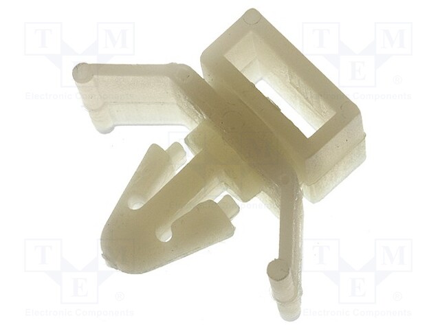 Snap handle; polyamide; UL94V-2; natural; T: 8.1mm; Cutout: Ø6.2mm