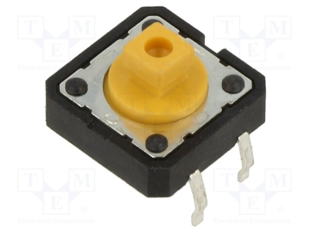 Microswitch TACT; SPST-NO; Pos: 2; 0.05A/12VDC; THT; none; 1.6N