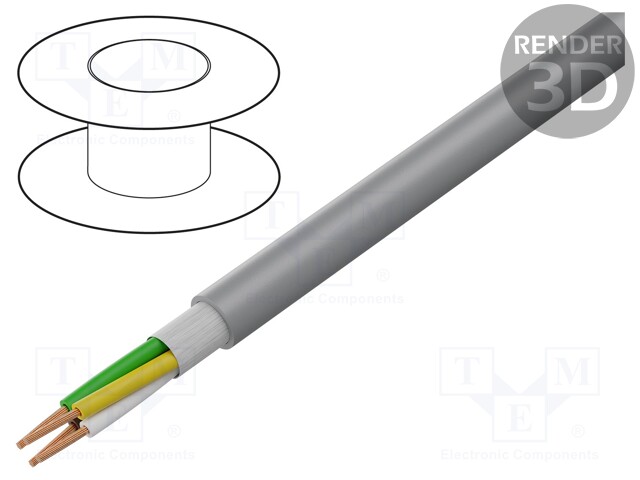 Wire: control cable; SUPERTRONIC® 310-PVC; 4x0.14mm2; PVC; grey