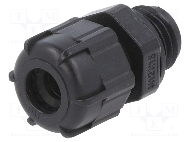 Cable gland; M12; 1.5; IP68; Mat: polyamide; black