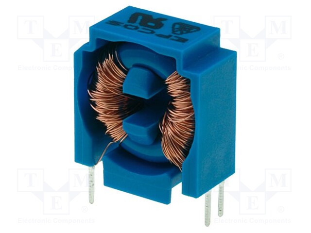Inductor: wire; THT; 30mH; 300mA; 0.22Ω; vertical