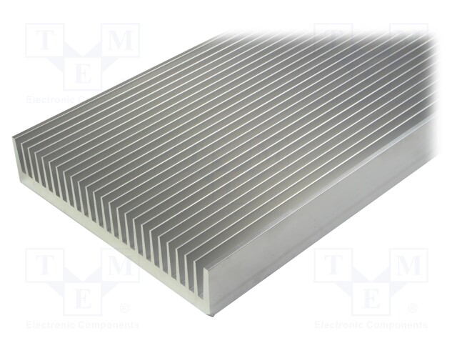 Heatsink: extruded; grilled; natural; L: 1000mm; W: 250mm; H: 50mm