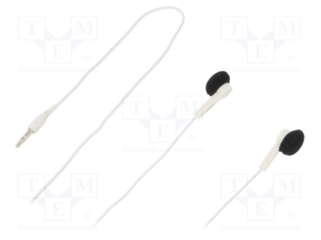 Headphones; white; Jack 3,5mm; earphones; 0.02÷22kHz; 32Ω; 105dB