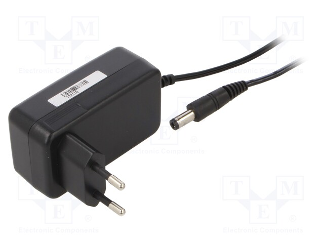 Power supply: switched-mode; constant voltage; 12VDC; 2A; 24W