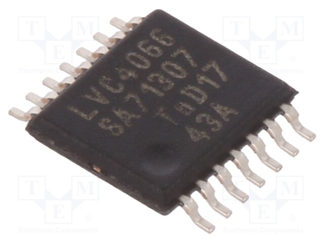 IC: analog switch; SPST,switch; Channels: 4; SMD; TSSOP14