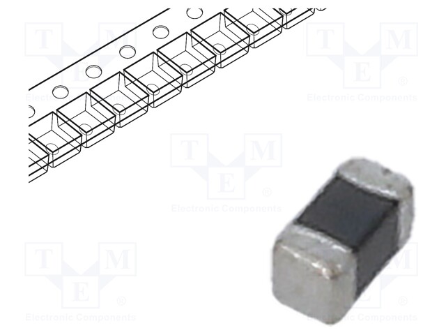 Ferrite: bead; Imp.@ 100MHz: 2.2kΩ; SMD; 150mA; 0402; R: 2.2Ω