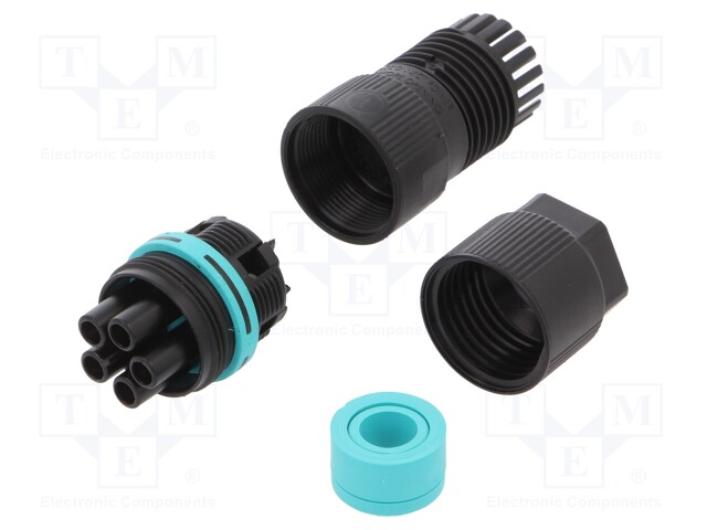 Connector: AC supply; screw terminal; female; TH387; 7÷13.5mm