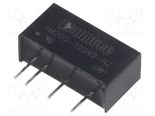 Converter: DC/DC; 2W; Uin: 10.8÷13.2V; 24VDC; Iout: 83mA; SIP7; 2.4g