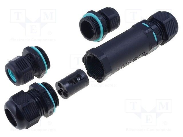 Connector: AC supply; 5÷17mm; 4mm2; 450V; ways: 3; IP68; -40÷125°C