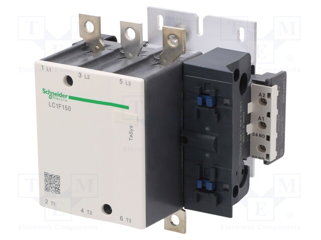 Contactor: 3-pole; NO x3; 230VAC; 150A; DIN; TeSys F; -5÷55°C; 1kV