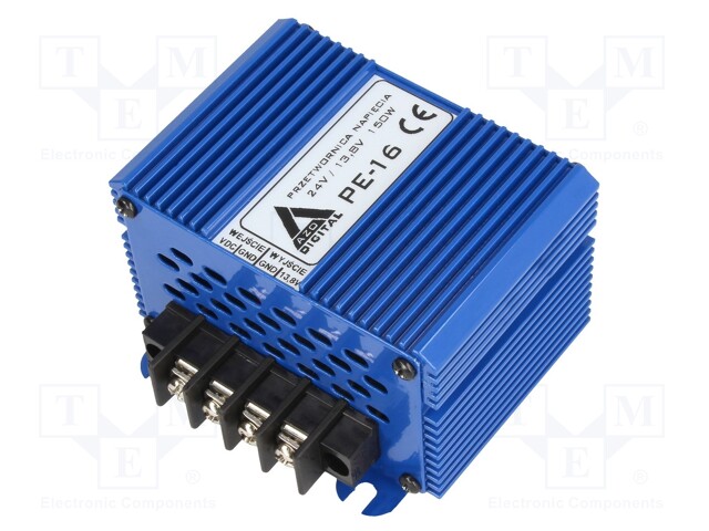 Power supply: step-down converter; Uout max: 13.8VDC; 12A; 85%
