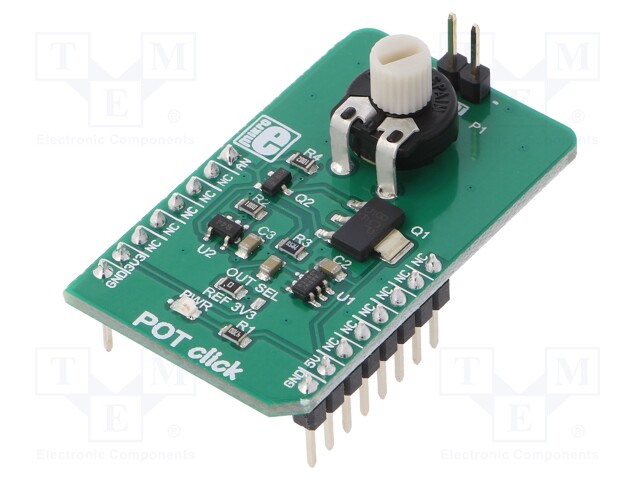 Click board; linear rotary potentiometer; analog; 3.3/5VDC